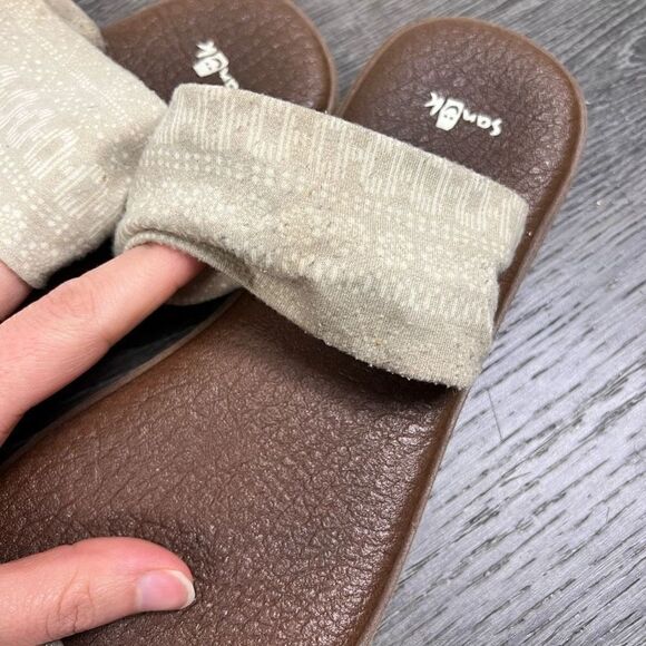 Sanuk yoga bundle of 2 Aztec printed cloth sling mat foam sandal size 9 - Picture 15 of 16